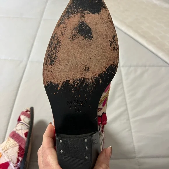 MomoDesign Multicolor Embroidered Ankle Boots - Picture 6 of 7